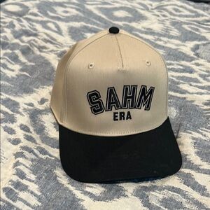 SAHM Era Black and Cream Cap